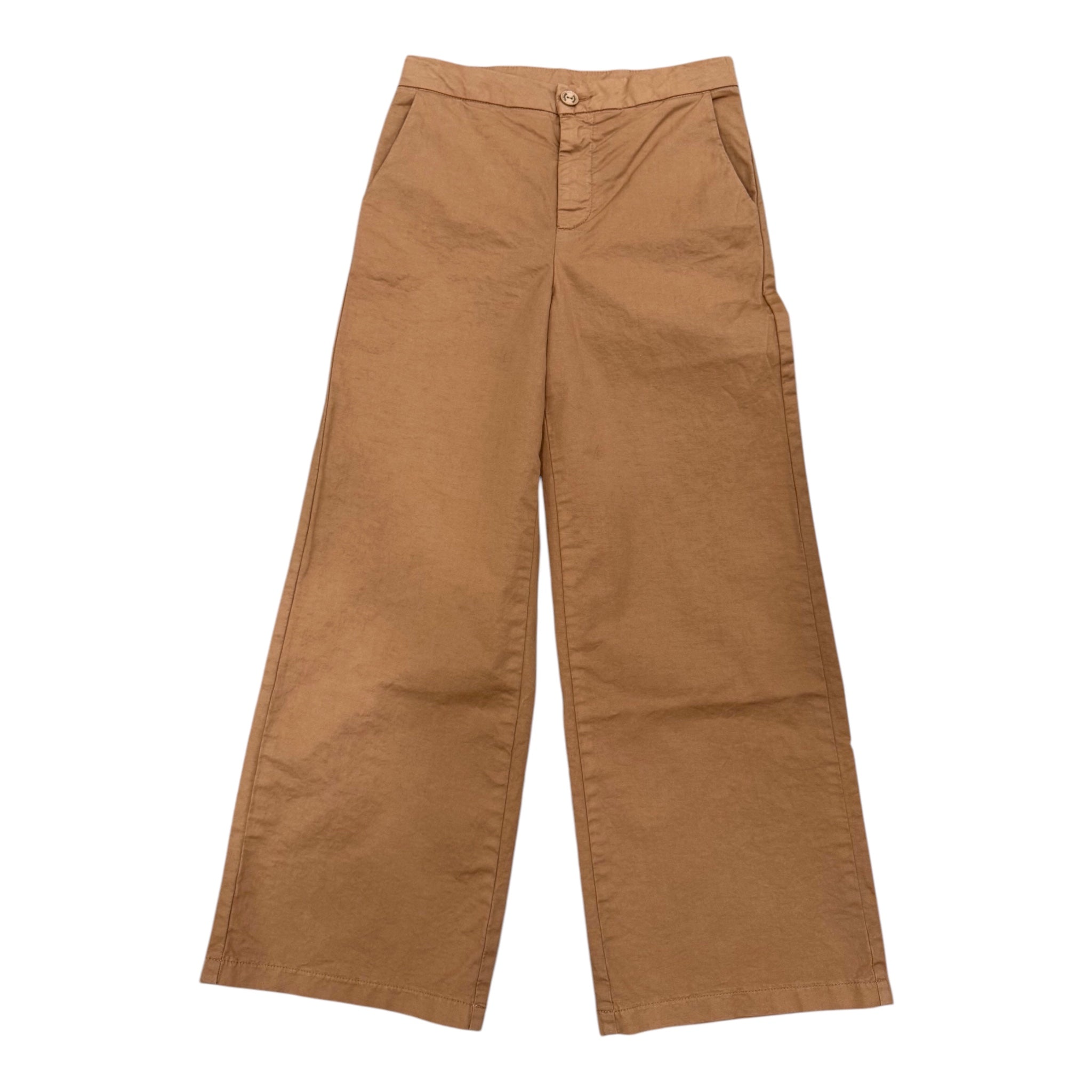 Pantalone Canvas Marrone | Gamba Larga